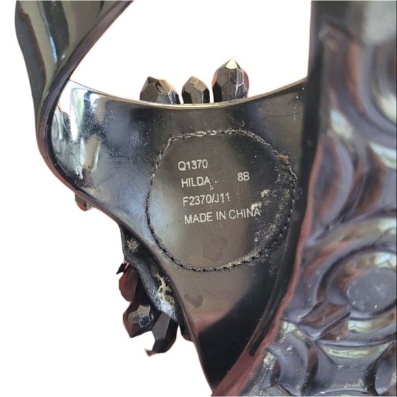 Coach Black Hilda Jelly Sandal - Picture 4 of 4